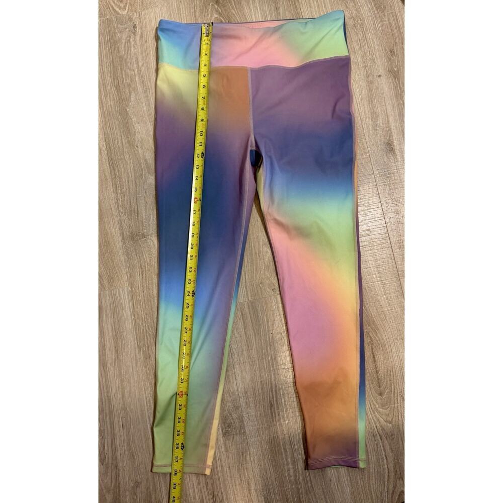 Mono B Rainbow Ombre High-Waist Leggings Size 1XL Yoga Activewear - Picture 5 of 8